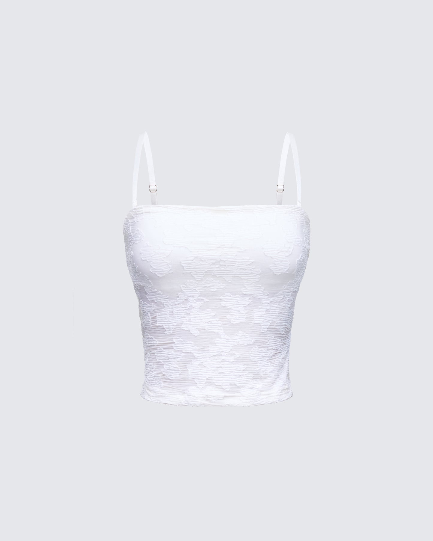 Sybil White Detachable Cami Top product front