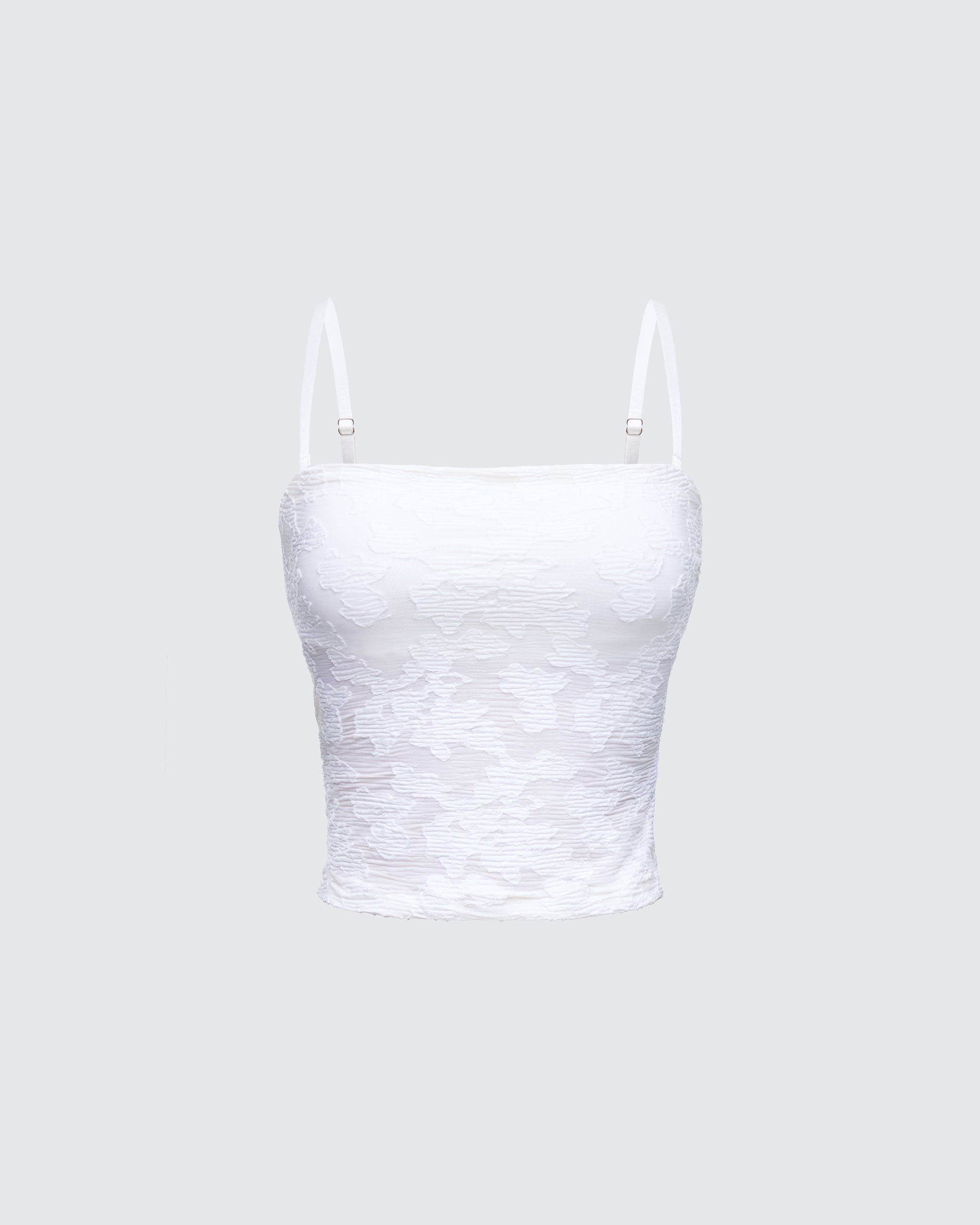 Sybil White Detachable Cami Top product front