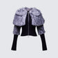 Talia Black Fur Cape Cardigan product front