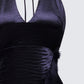 Ursula Black Wrap Maxi Dress