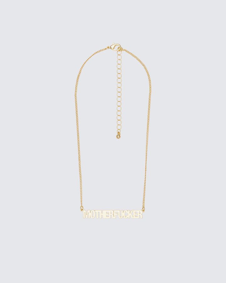 Angelica Gold 'MOFO' Necklace