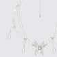Zanele Ivory Pearl Molten Necklace - on model