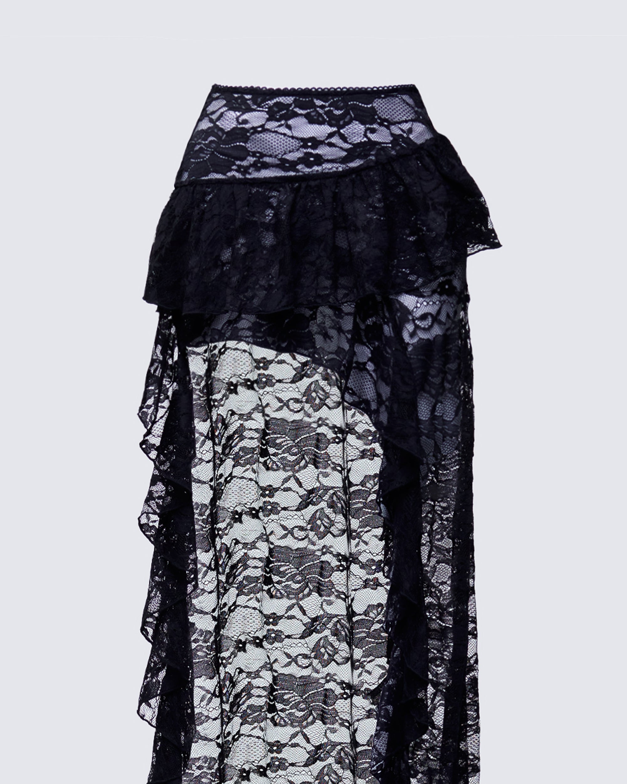 épine lace asymmetry frill skirt épine lace asymmetry frill skirt Zimmermann Asymmetric Lace
