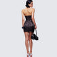 Women's black mini dress alternate angle – FINESSE