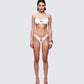 Kalani White Bikini Set model front