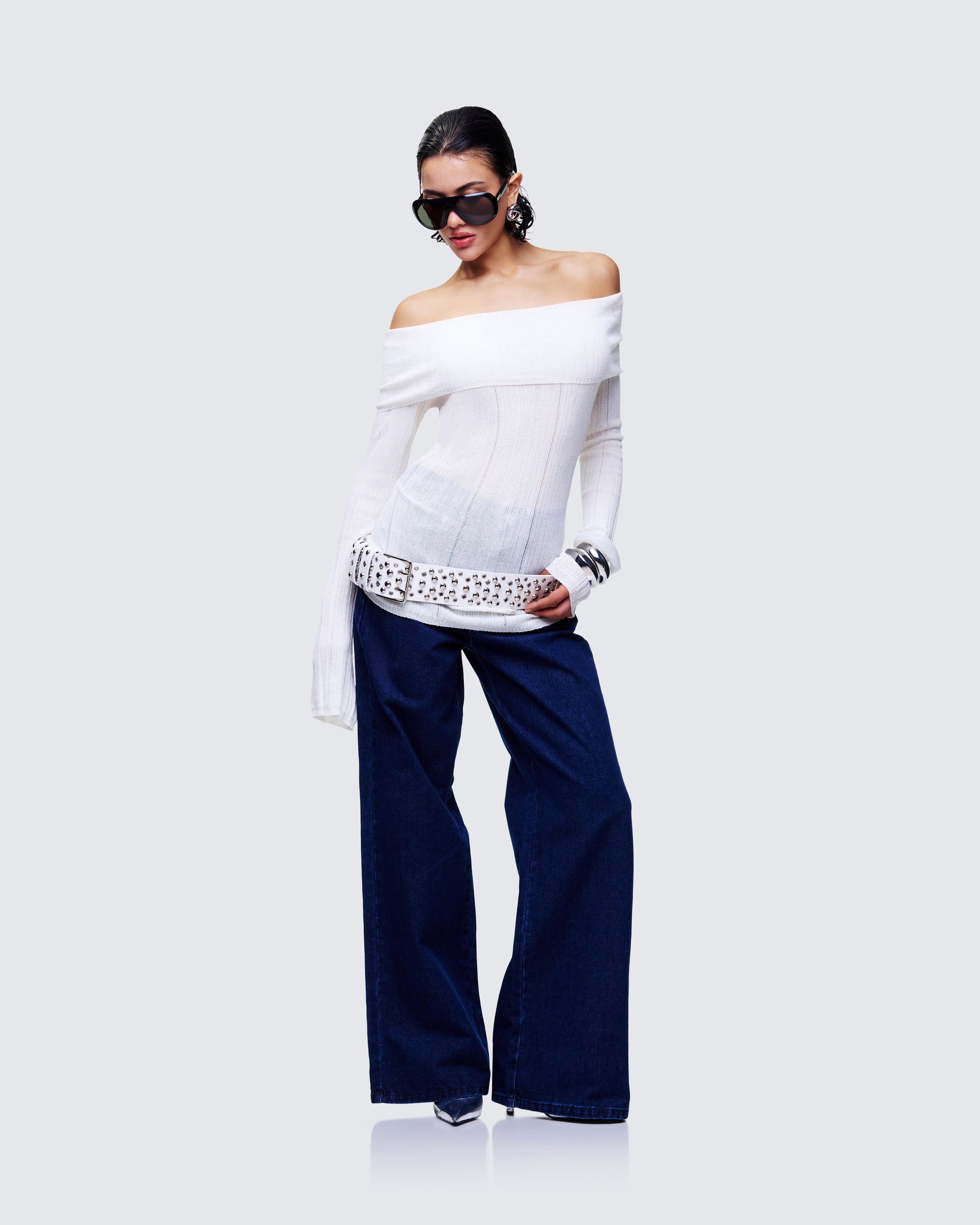 Women's leather matching set front view – FINESSE