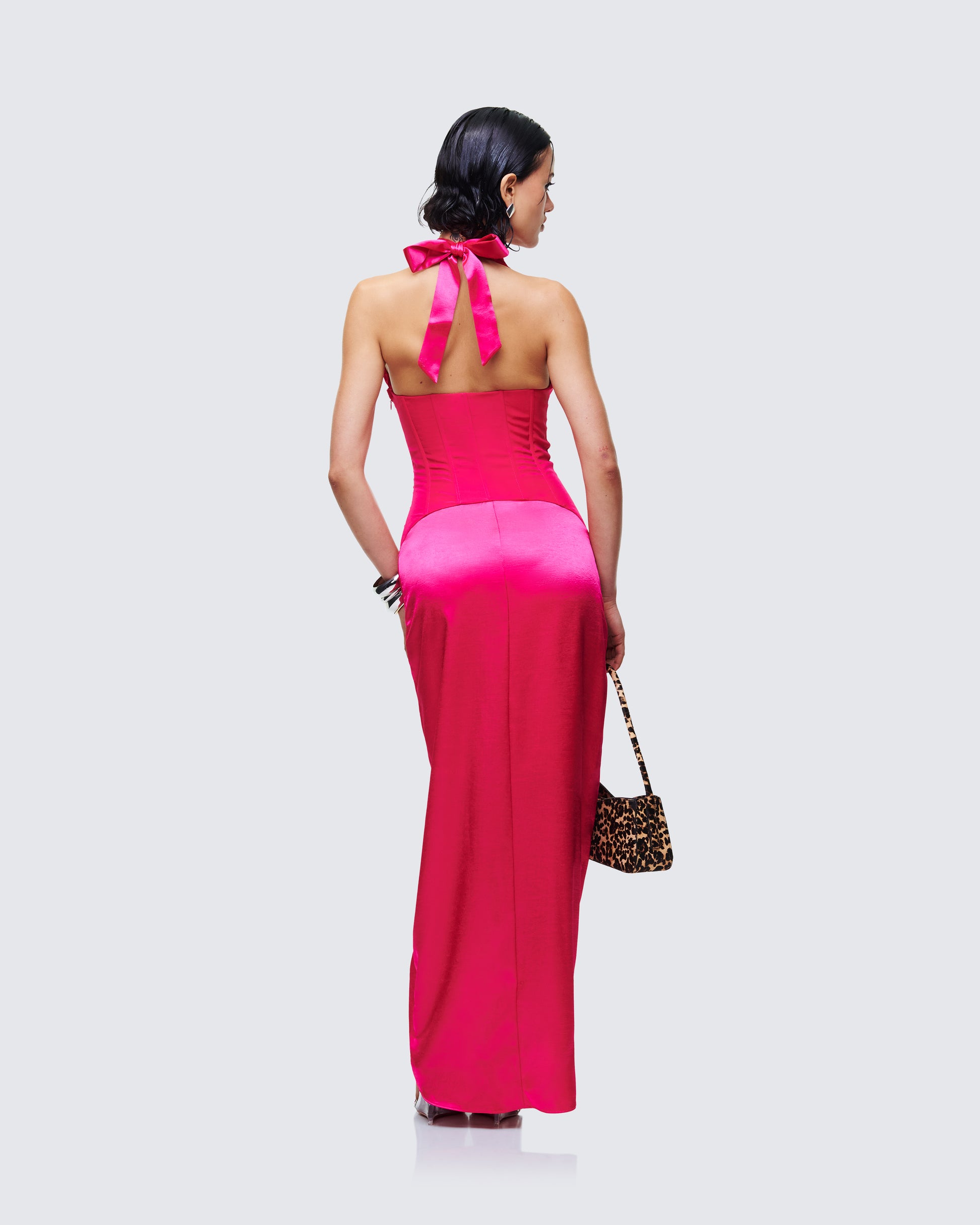 Women's maxi dress alternate angle – FINESSE