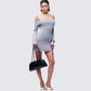 Abeni Grey Sweater Mini Dress