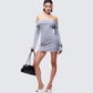 Abeni Grey Sweater Mini Dress
