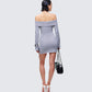 Abeni Grey Sweater Mini Dress