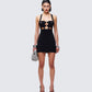 Miranda Black Ponte Mini Dress