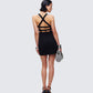 Miranda Black Ponte Mini Dress