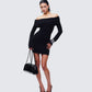 Abeni Black Sweater Mini Dress