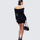 Abeni Black Sweater Mini Dress
