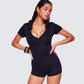 Jeanie Black Knit Romper