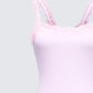 Amira Pink Ribbed Ruffle Mini Dress