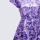 Benni Purple Scoop Back Mini Dress
