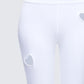 Cora White Jersey Heart Detail Pant