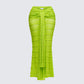 Dreya Green Textured Maxi Skirt