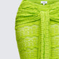 Dreya Green Textured Maxi Skirt