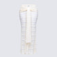 Dreya Cream Textured Maxi Skirt