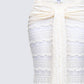 Dreya Cream Textured Maxi Skirt