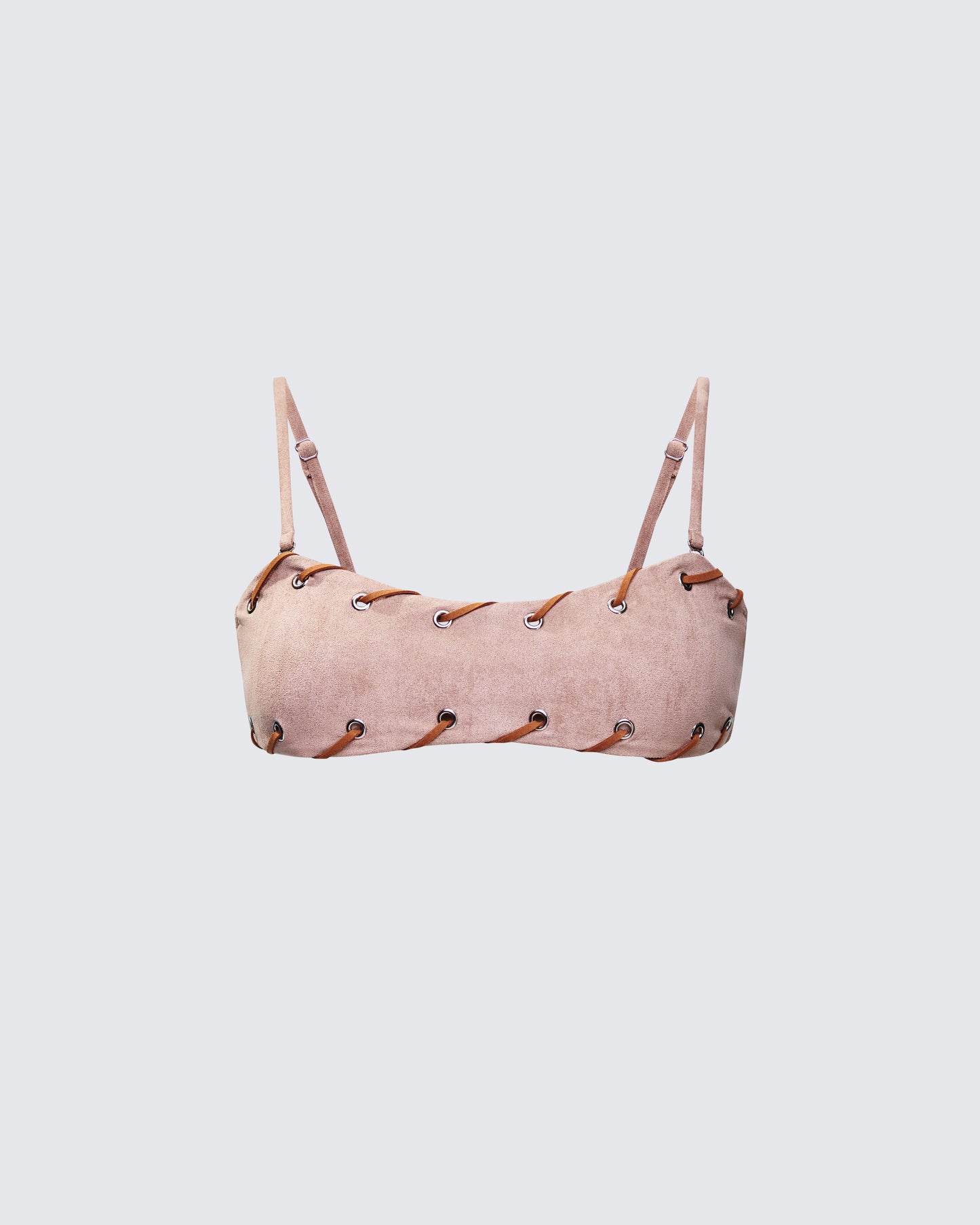 Dusk Tan Laced Bikini Top