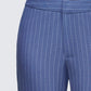 Ziva Grey Pinstripe Mid Rise Pants