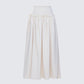 Orla Cream Ruched Maxi Skirt