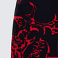 Dena Black Intarsia Knit Midi Skirt