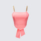 Arla Pink Heart Chain Strap Top