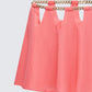Arla Pink Heart Chain Mini Skirt