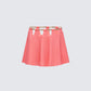 Arla Pink Heart Chain Mini Skirt