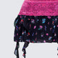 Aurelia Black Printed Mesh Ruffle Mini Skirt