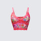 Aurelia Orange Printed Mesh Cami