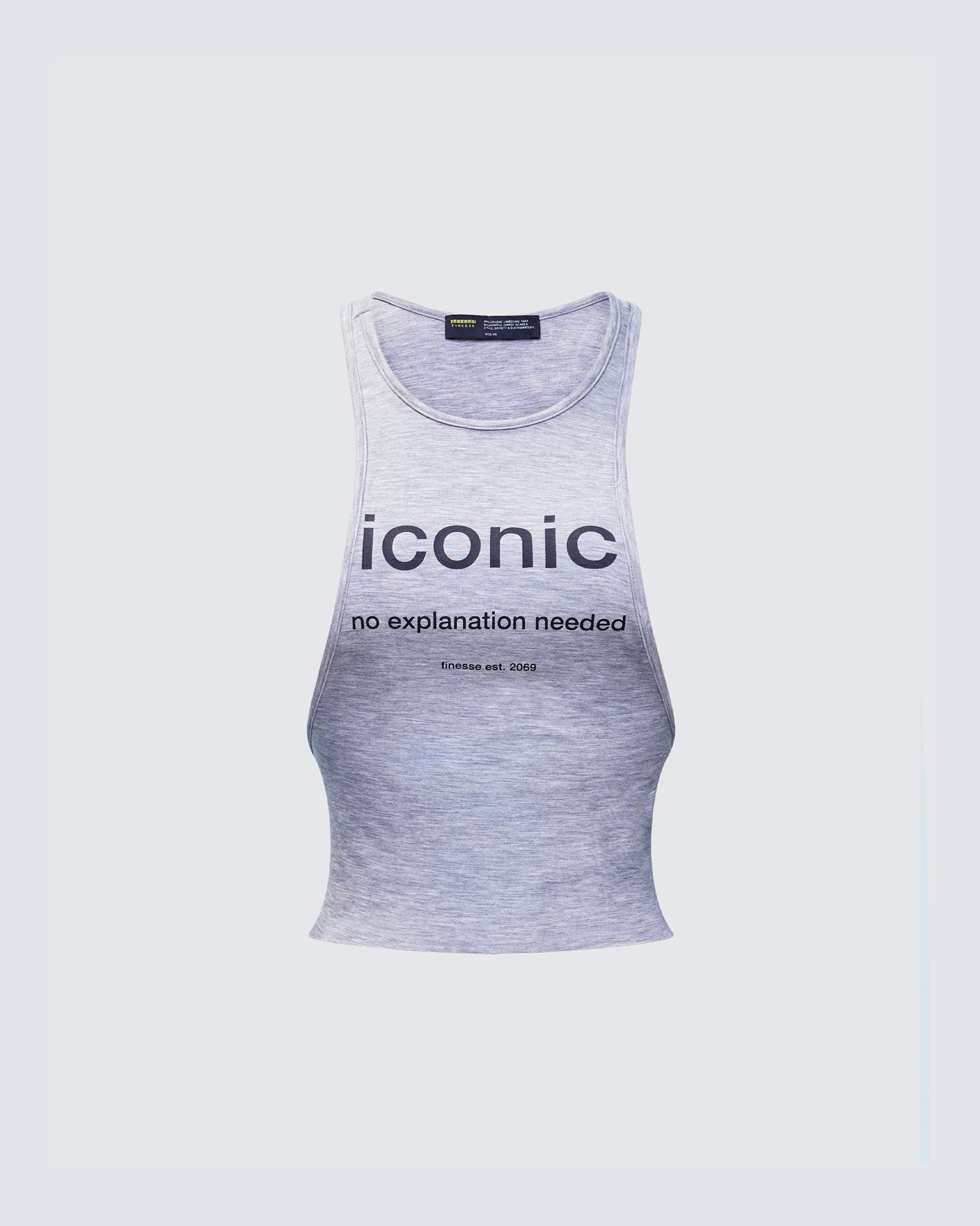 Dido Grey Marl Cutaway Graphic Tank