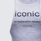 Dido Grey Marl Cutaway Graphic Tank