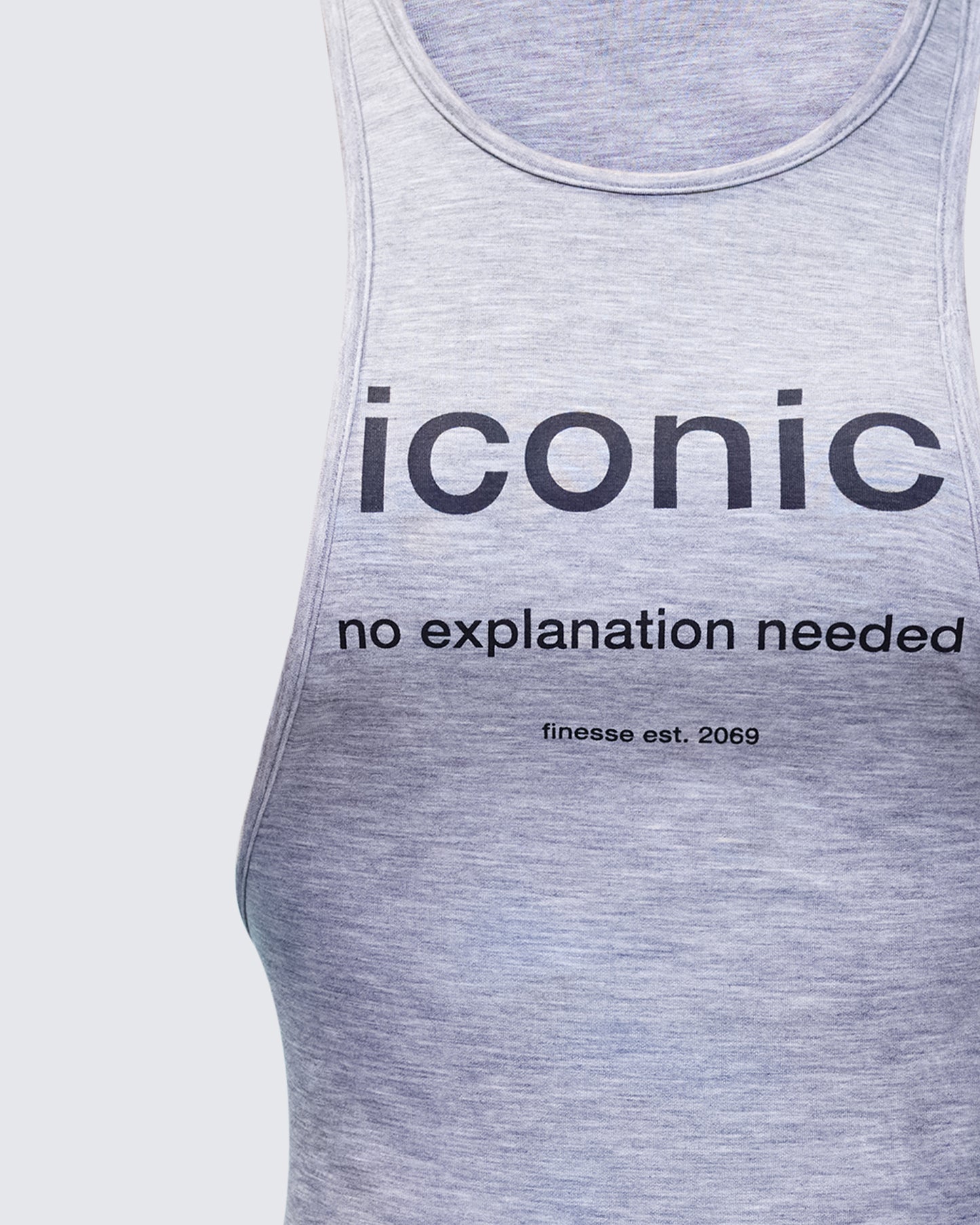 Dido Grey Marl Cutaway Graphic Tank