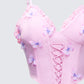 Faelina Pink Butterfly Corset