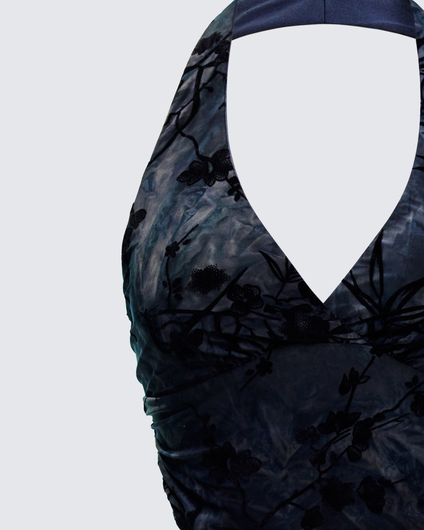 Moana Black Burnout Ring Back Top
