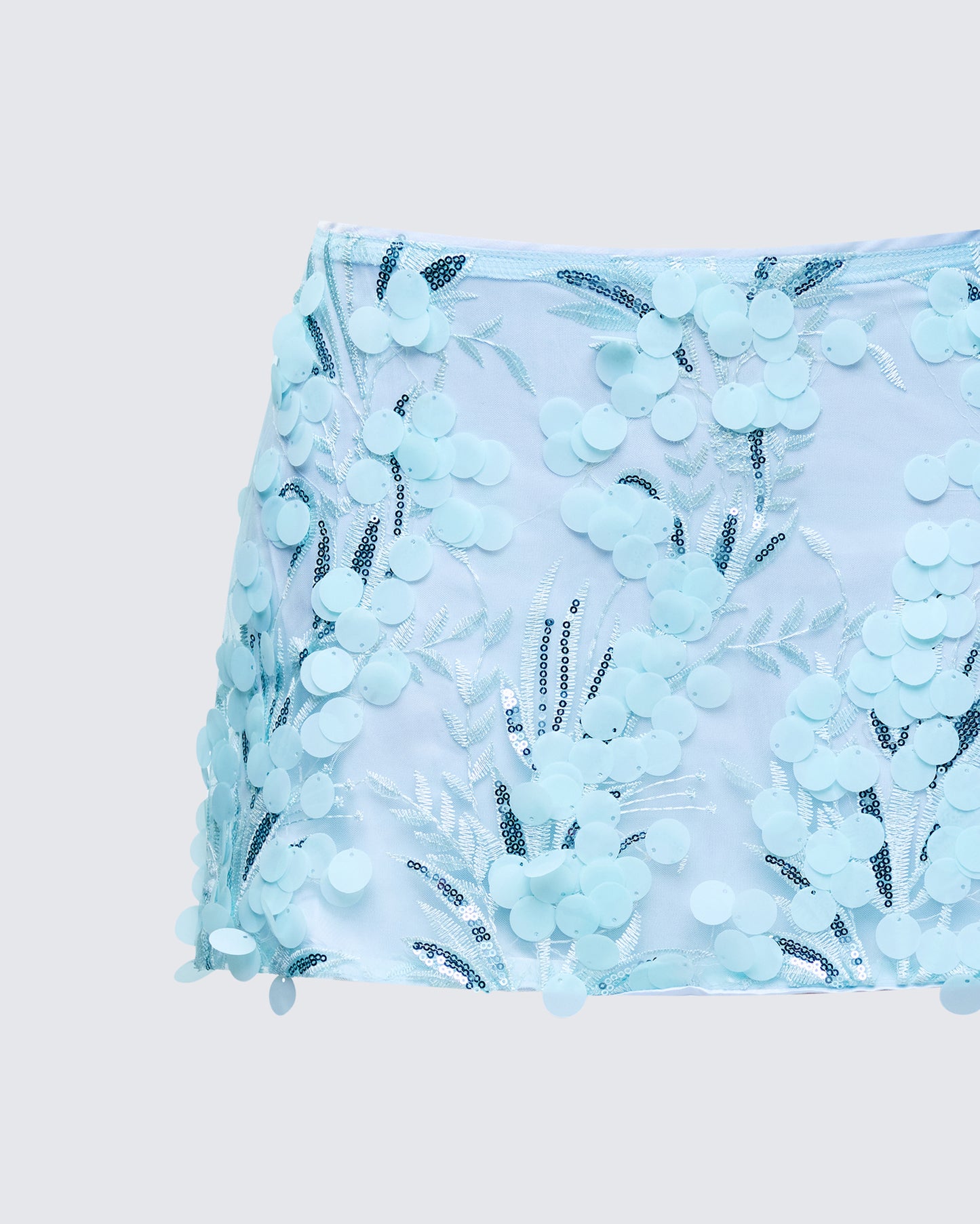 Rosalind Green Embellished Mini Skirt