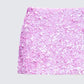 Twila Pink Shell Sequin Mini Skirt