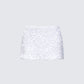 Twila Silver Shell Sequin Mini Skirt