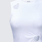 Cora White Jersey Heart Detail Top