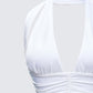 Iyanu Ivory Jersey Halter Top