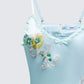 Lila Green Embellished Satin Cami Top