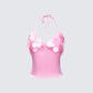 Pearle Pink Disc Sequin Cami Top