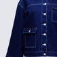 Frovi Blue Denim Oversized Shirt