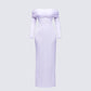 Sian Purple Knit Maxi Dress