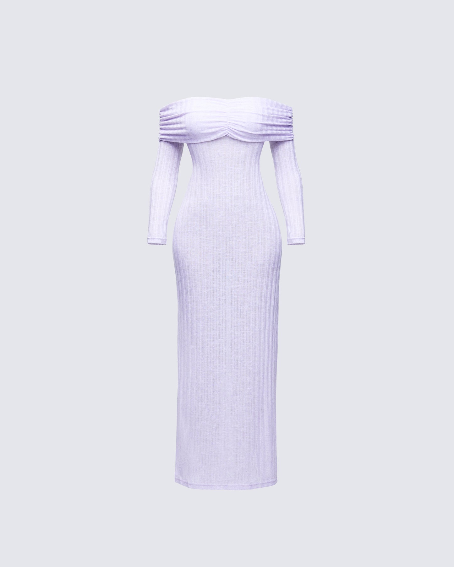 Sian Purple Knit Maxi Dress